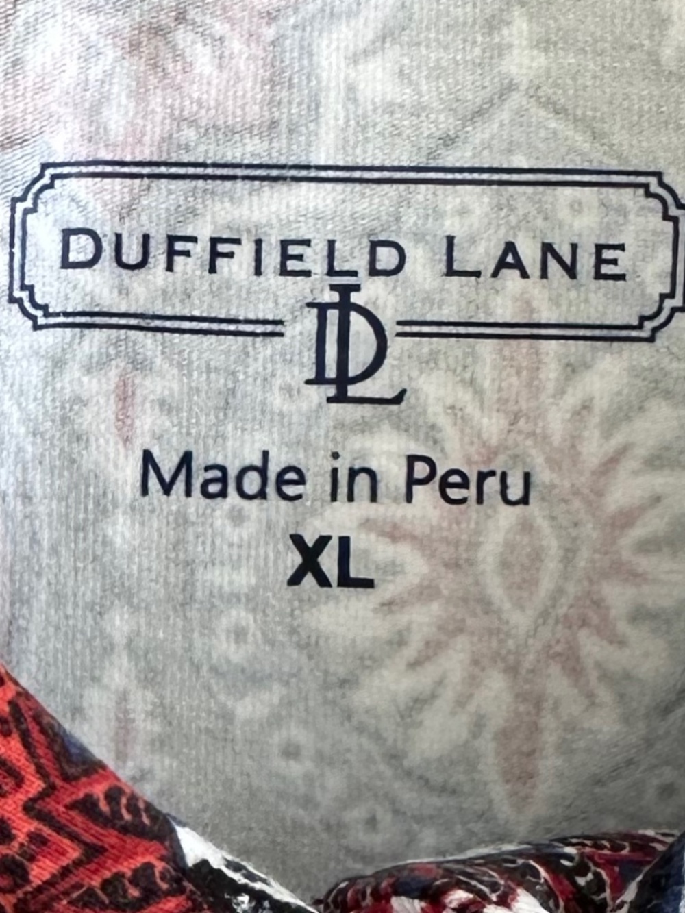 Duffield Lane Signature Stretch Cotton Jersey Coco Dress Medallion XL Classic - Picture 7 of 12